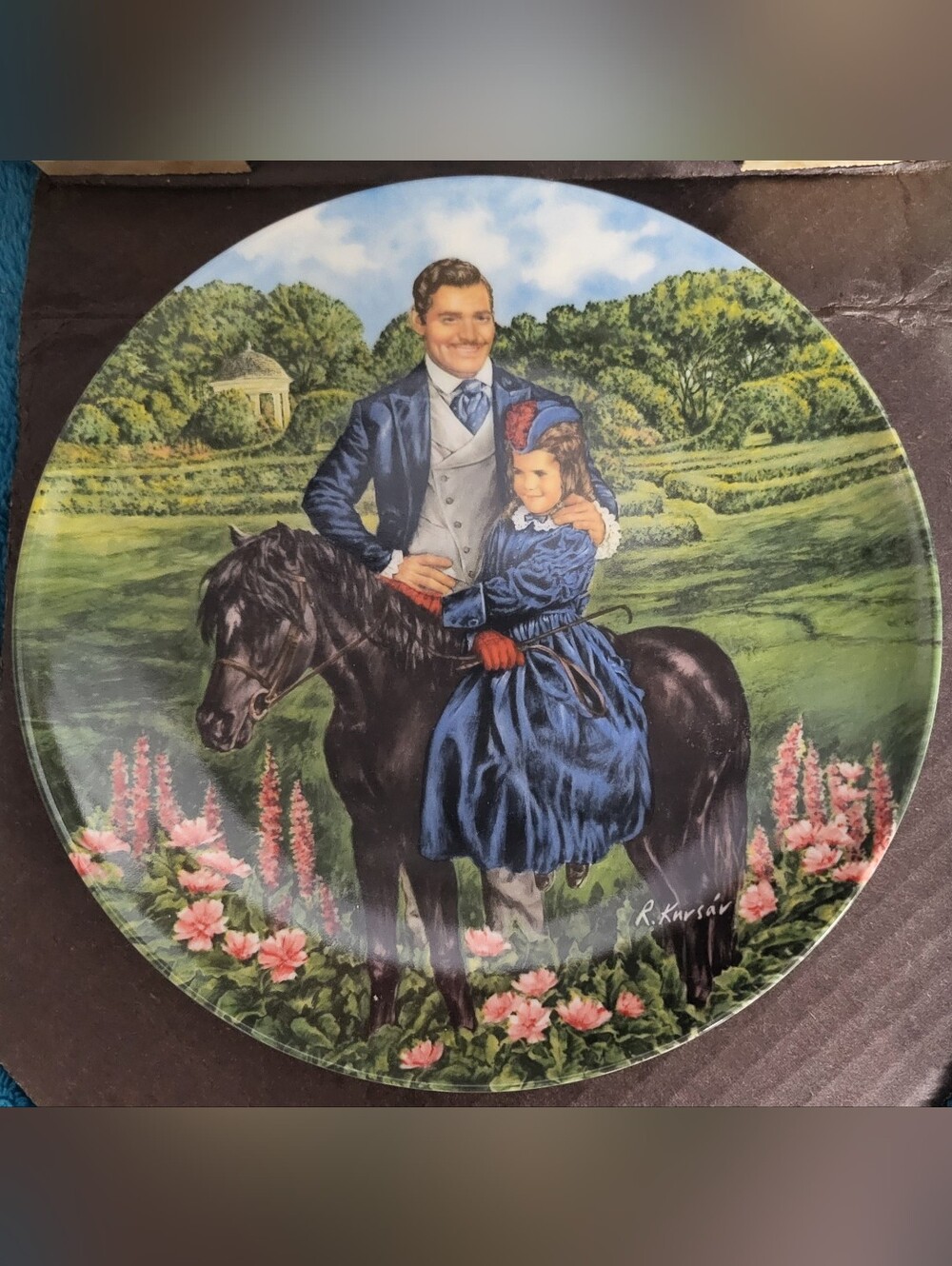 Gone With The Wind Collectible Plate "Bonnie And Rhett", NIB